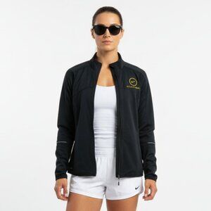 Nike Livestrong Black Zip Close Long sleeve Athletic Sport Jacket L